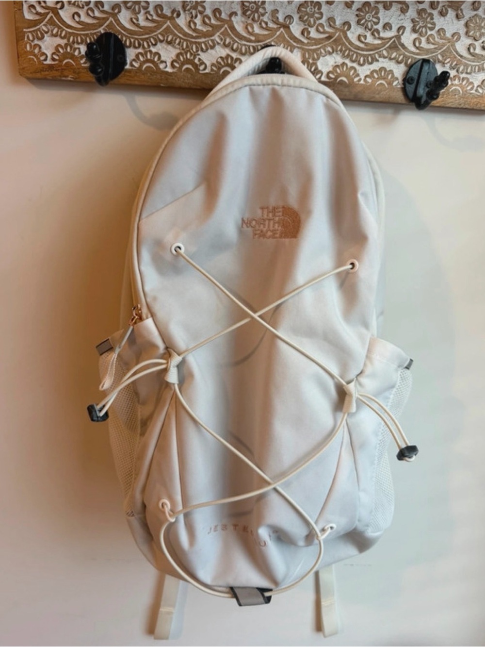 The North Face Jester Luxe Backpack Off White Rose Gold